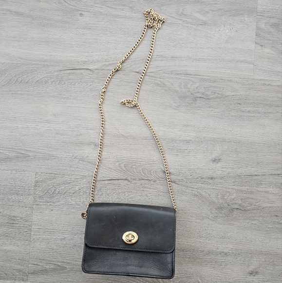 Coach Handbags - Black Leather Crossbody Bag
